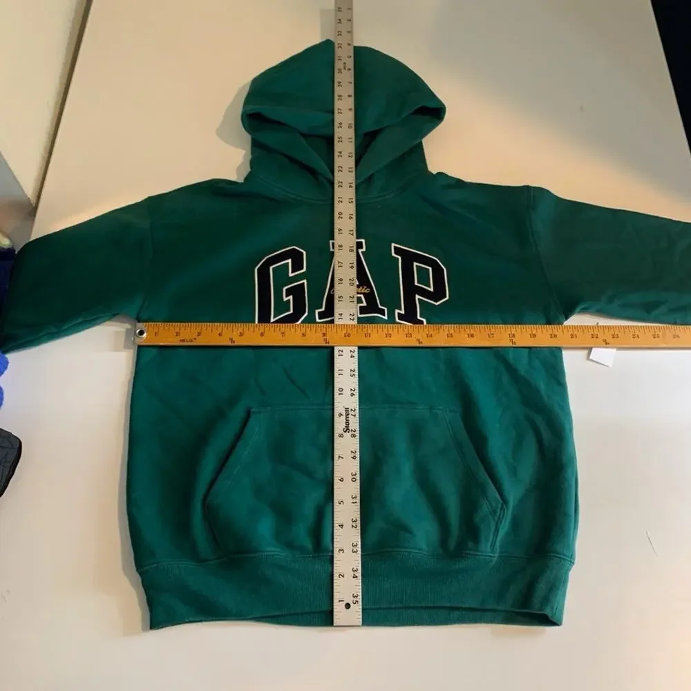 Gap Sweatshirt Girls XL Extra Large Balsam Big Logo Fleece Lined Pullover Hoodie